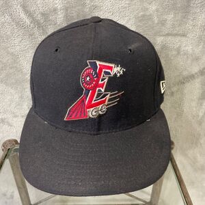 Vintage Round Rock Express MILB New Era fitted 7 1/4 Black/Red patch Cap Hat USA